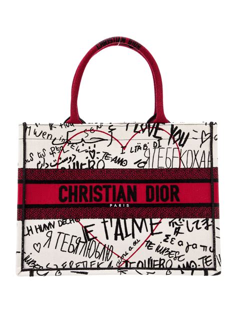 dior book tote with dioramour graffiti|dior handbags for women.